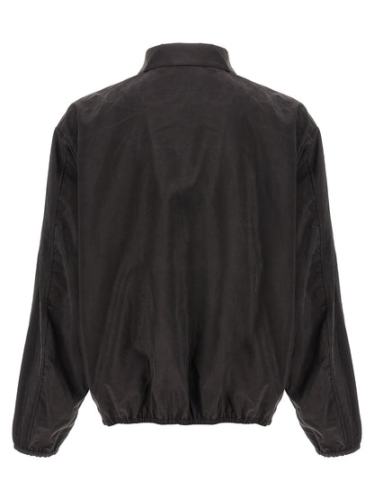 SSSTEIN Brown Silk Shell Jacket