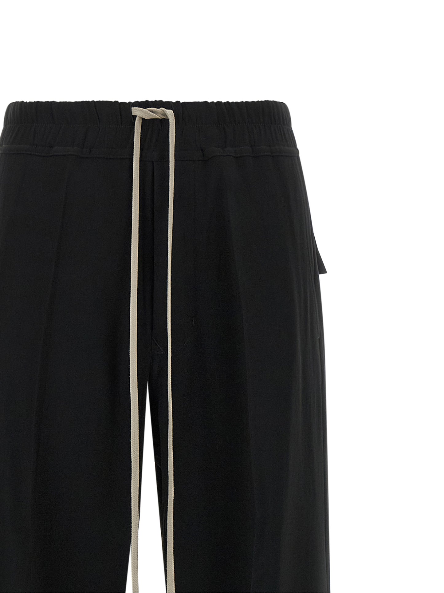 Rick Owens Black Viscose Casual Pants