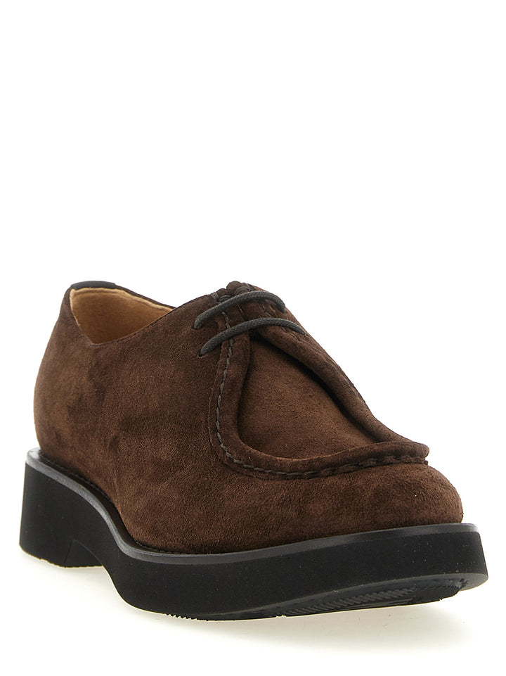 Church's Brown Calfskin Oxfords And Derbies