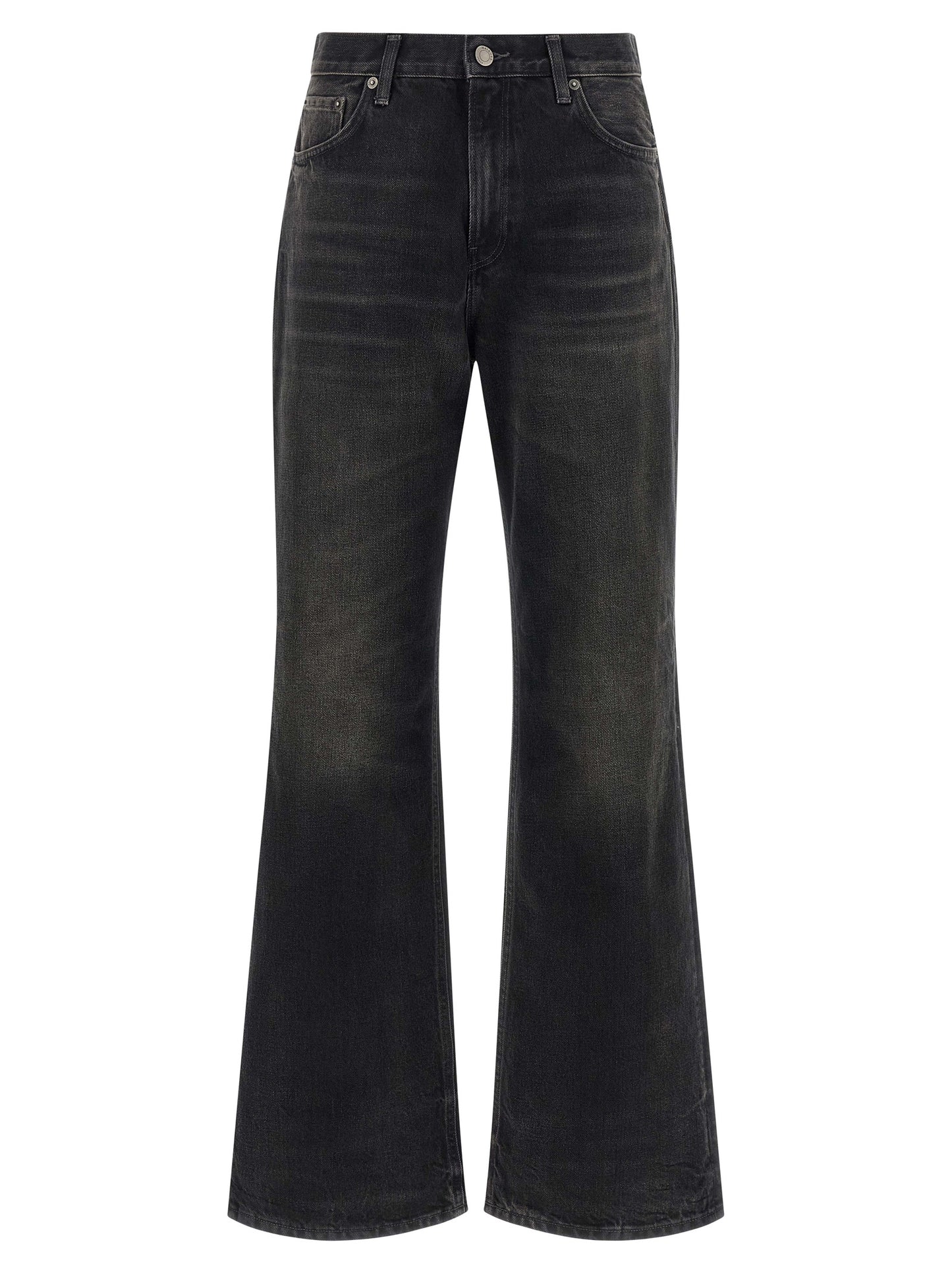 Haikure Black Cotton Flared Jeans