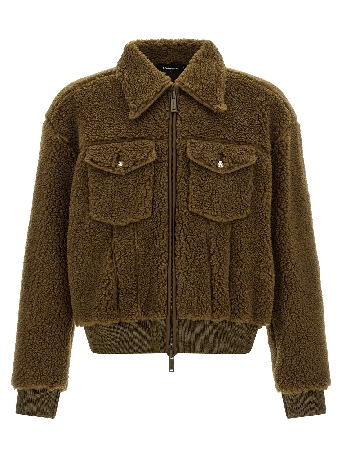 Dsquared² Brown Polyester Full-Length Jacket
