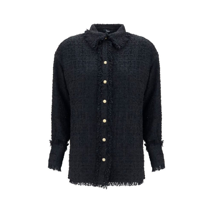 Balmain Black Polyamide Pattern Shirt