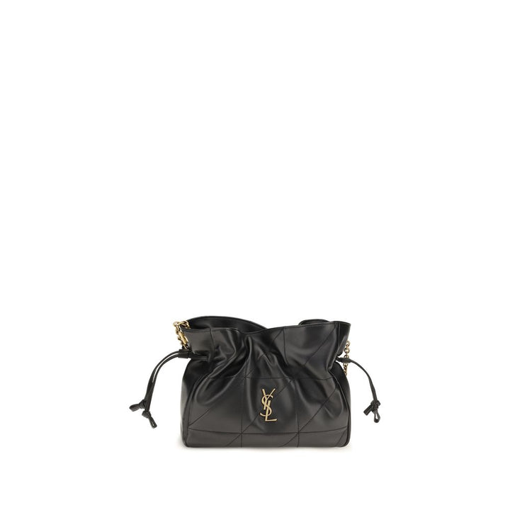 Saint Laurent Black Lamb Ovis Aries Aries Clutch Bag