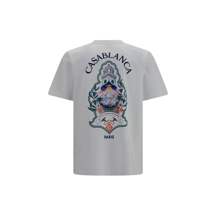 Casablanca White Cotton T-Shirt