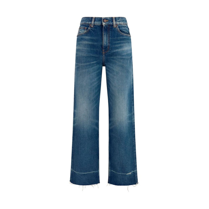 Chloé Blue Cotton Bootcut Jeans