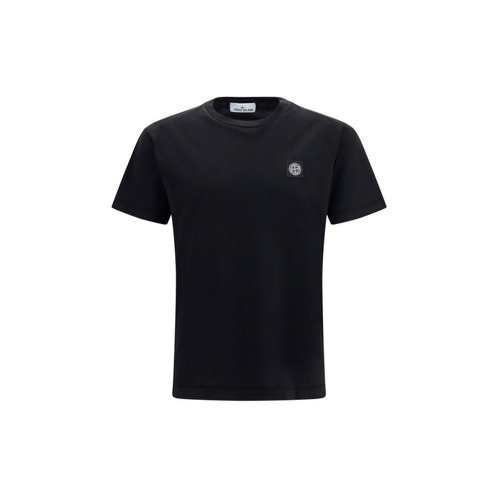 Stone Island Black Cotton T-Shirt
