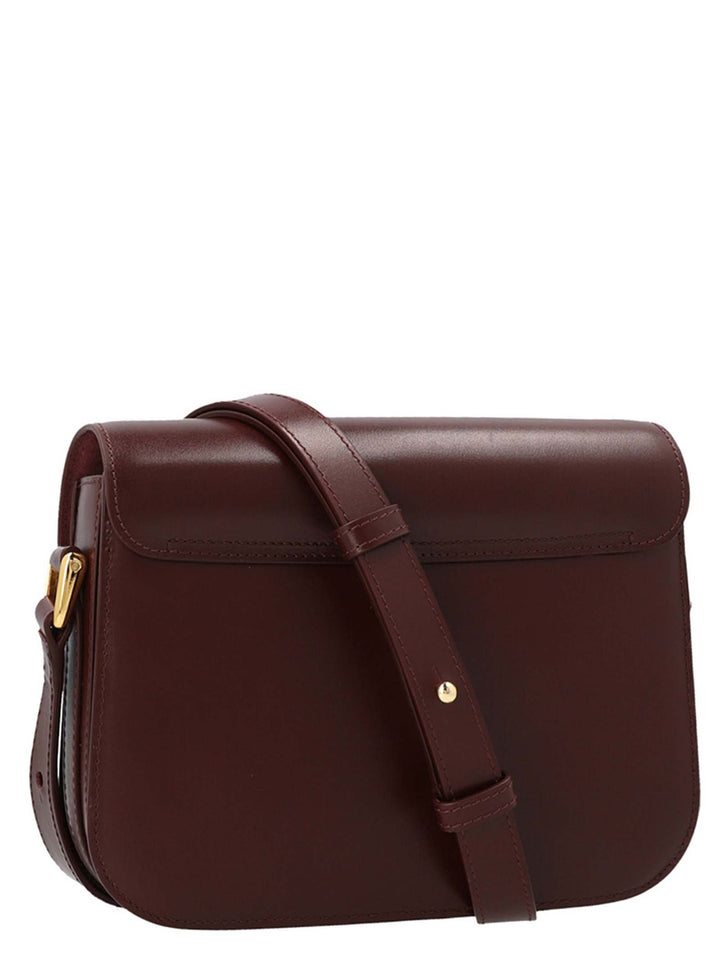 A.P.C. Bordeaux Cowhide Crossbody Bag