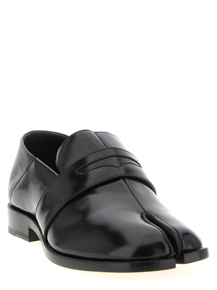 Maison Margiela Black Calfskin Slip-On Loafers