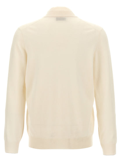 Brunello Cucinelli White Cashmere Cardigan