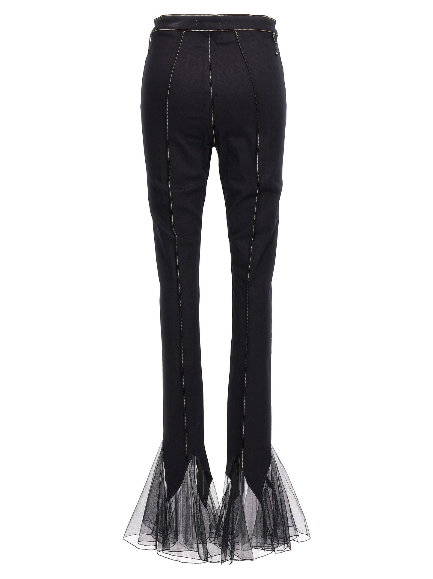 Nensi Dojaka Black Cotton Slim Fit Jeans