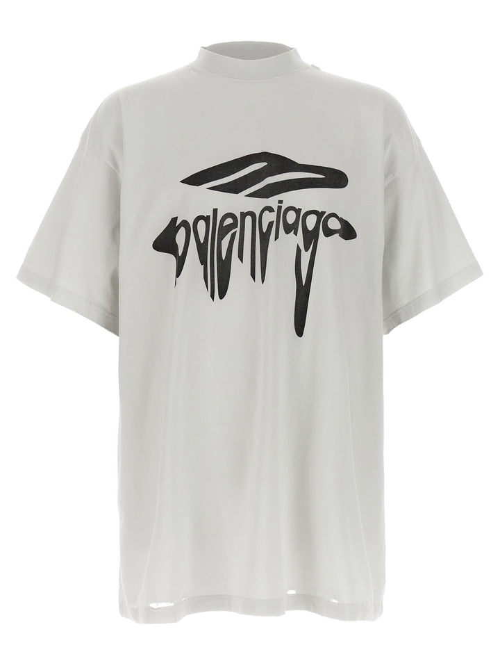 Balenciaga White Cotton T-Shirt