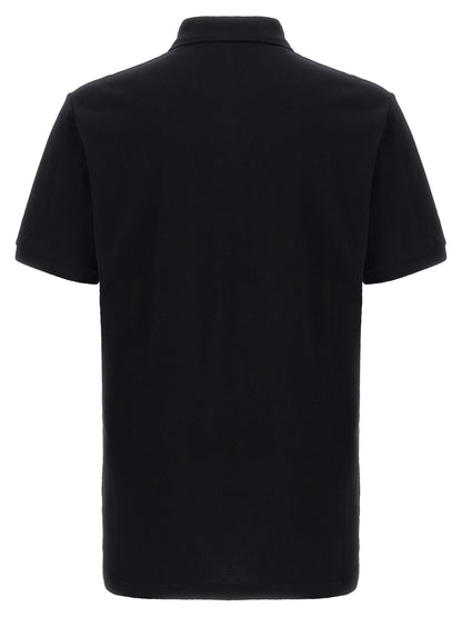 Moschino Black Cotton Polo Shirt
