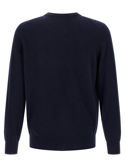 Brunello Cucinelli Blue Cashmere Cardigan