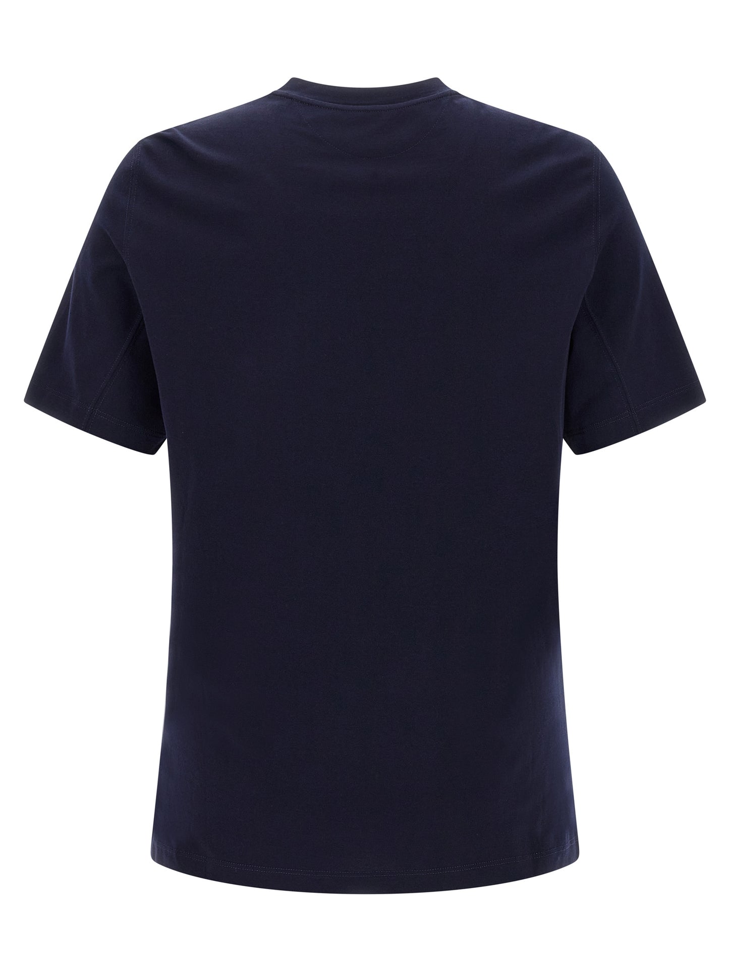 Brunello Cucinelli Blue Cotton T-Shirt