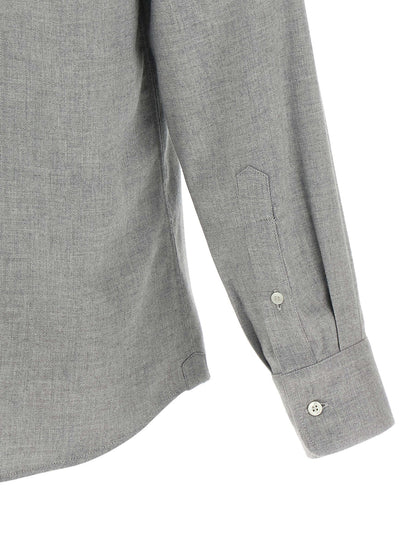 Brunello Cucinelli Gray Cotton Blouse
