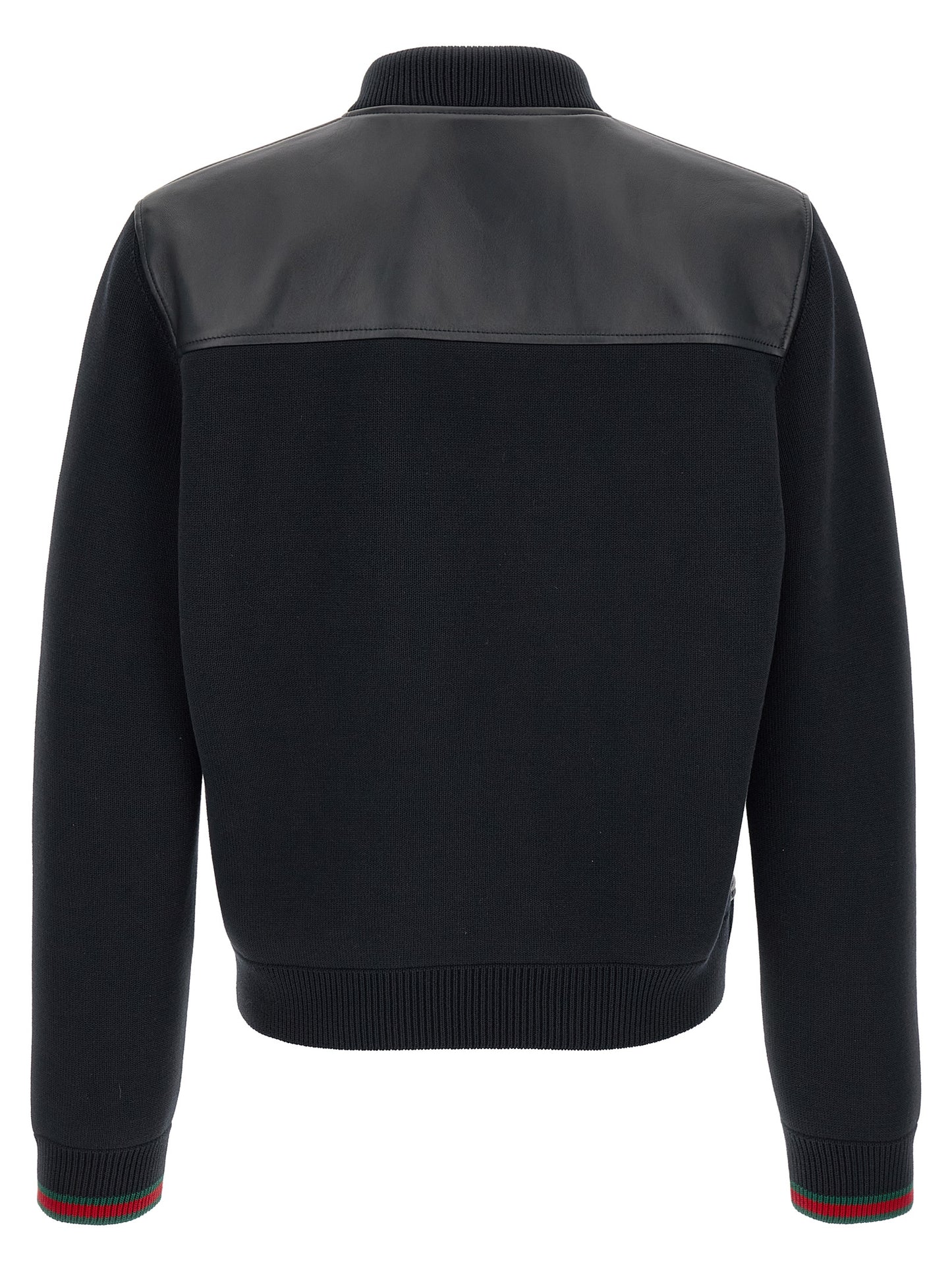 Gucci Blue Lamb Leather Leather Jacket