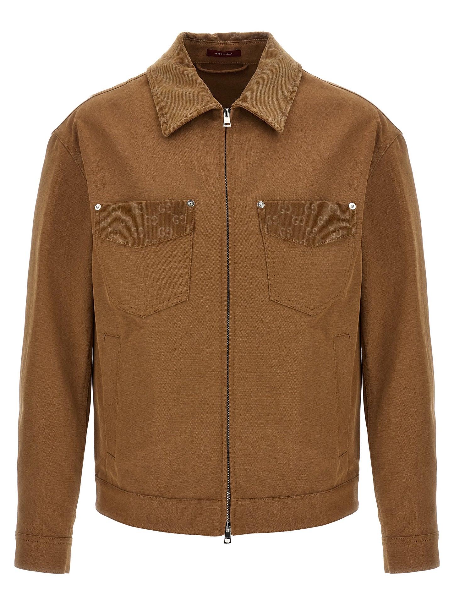 Gucci Brown Cotton Full-Length Jacket