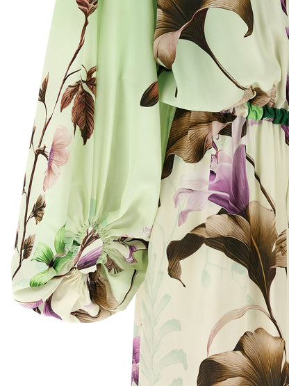 F.R.S. - FOR RESTLESS SLEEPERS Bicolor Silk Long Dress