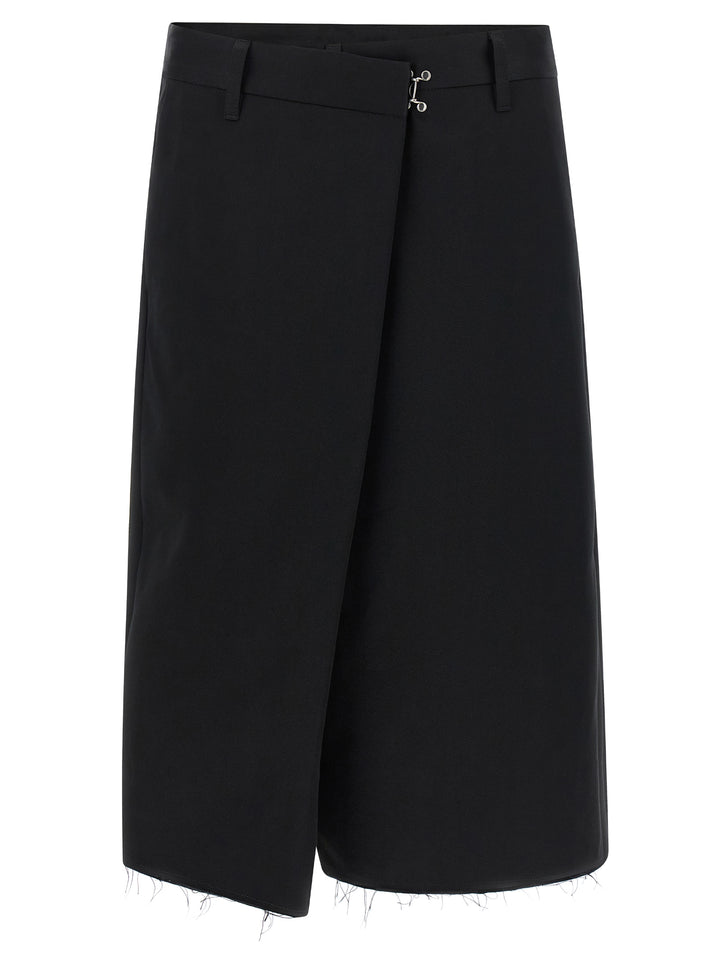 Maison Margiela Black Cotton Bermuda Shorts