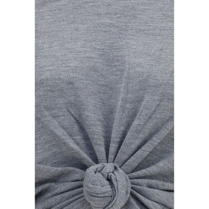 Magda Butrym Gray Wool Oves Aries Long Sleeve T-Shirt