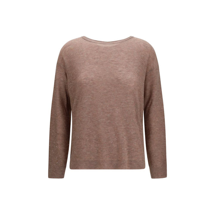 Fabiana Filippi Brown Wool Oves Aries Sweatshirt