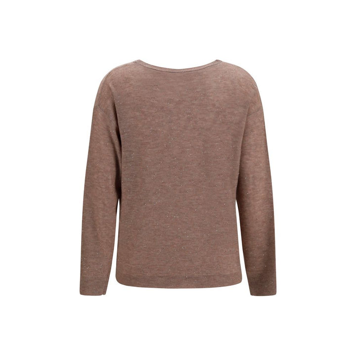 Fabiana Filippi Brown Wool Oves Aries Sweatshirt