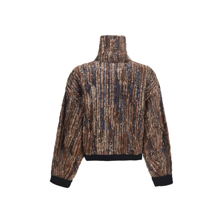 Brunello Cucinelli Brown Mohair Full-Length Jacket