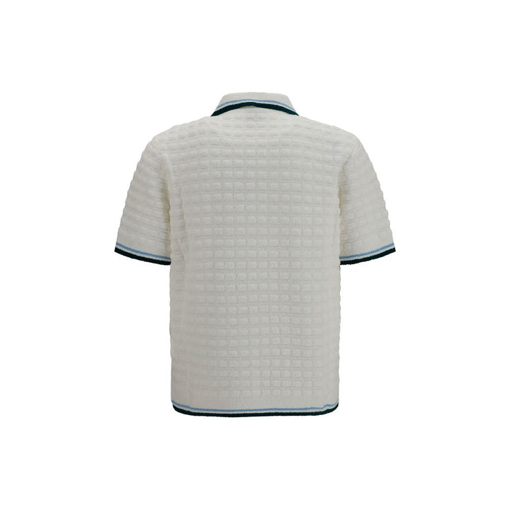 Casablanca White Cotton Polo Shirt