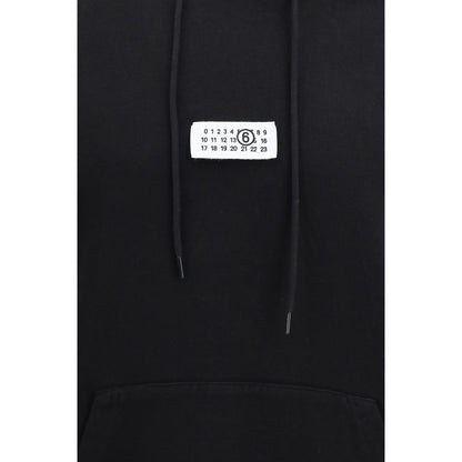 MM6 Black Cotton Sweatshirt