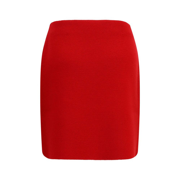 Fabiana Filippi Red Wool Oves Aries Mini Skirt
