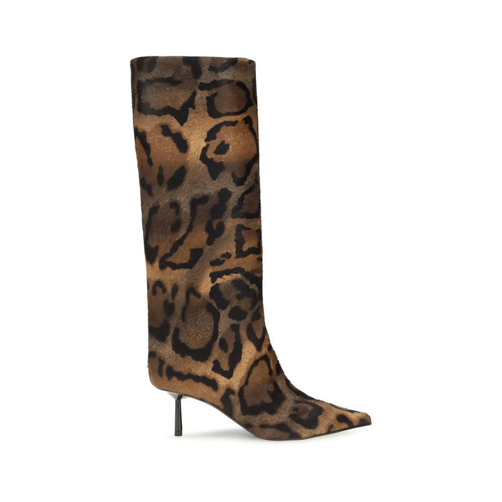 LE SILLA Brown Hair High Heel Boots