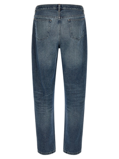 A.P.C. Blue Cotton Straight-Leg Jeans