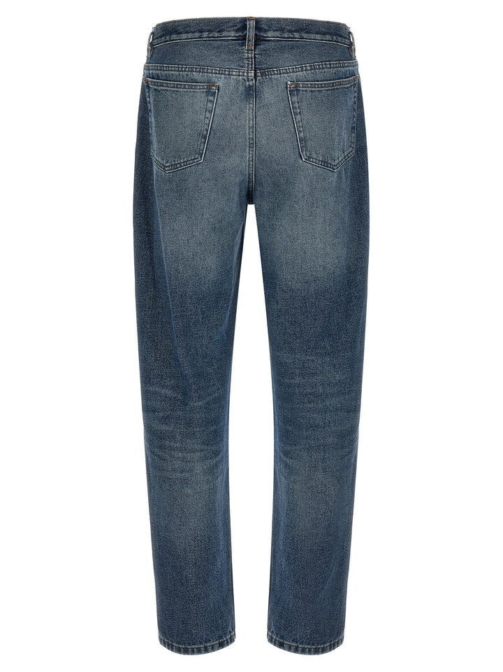 A.P.C. Blue Cotton Straight-Leg Jeans