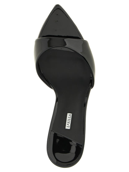 LE SILLA Black Polyethylene Stiletto Heel Sandals