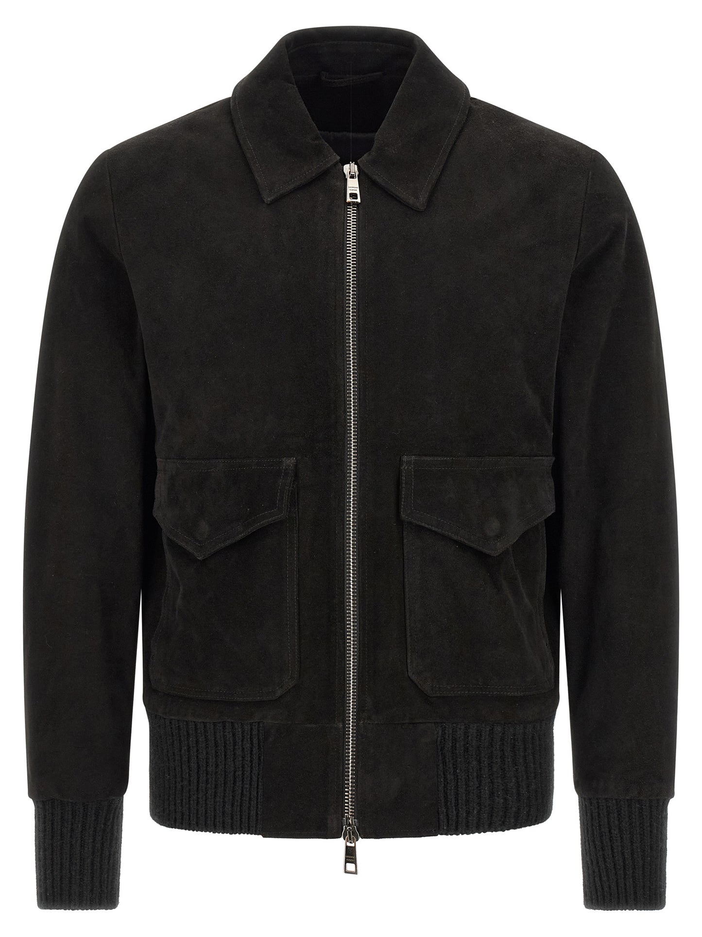 GIORGIO BRATO Black Lamb Leather Leather Jacket
