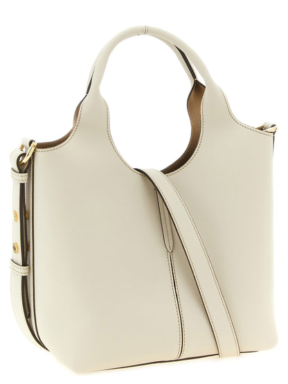 Tod's White Calfskin Tote Bag