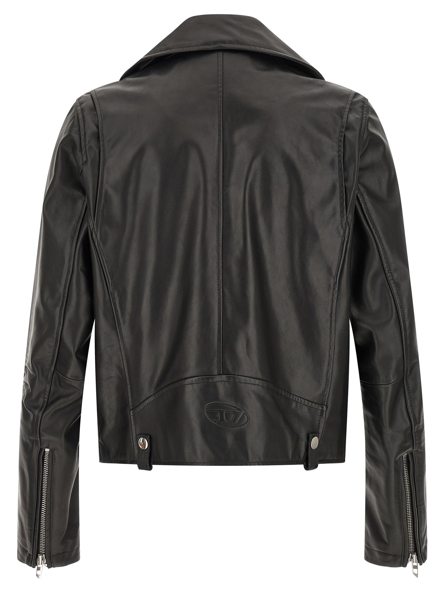 Diesel Black Cowhide Leather Jacket