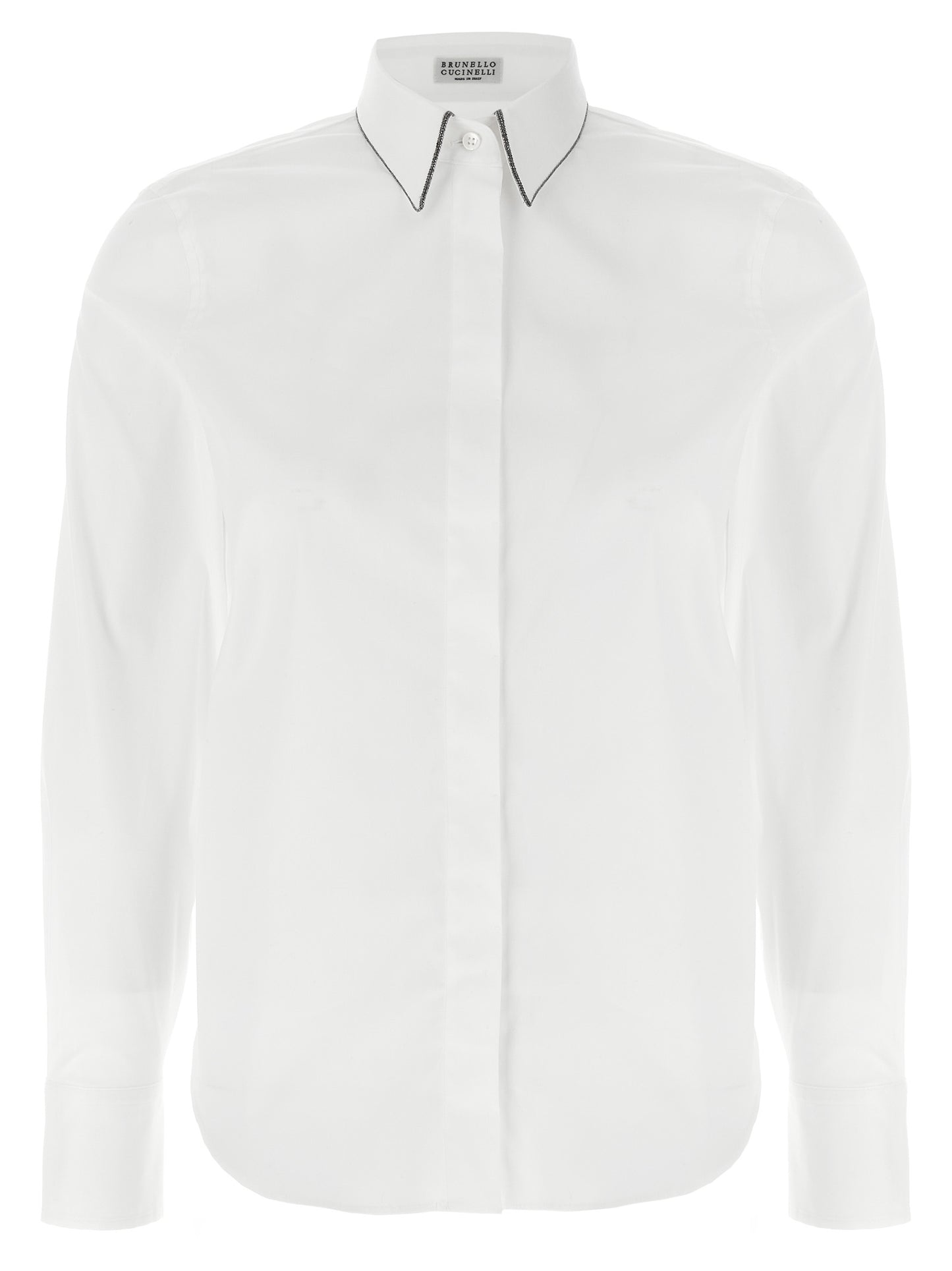 Brunello Cucinelli White Cotton Blouse