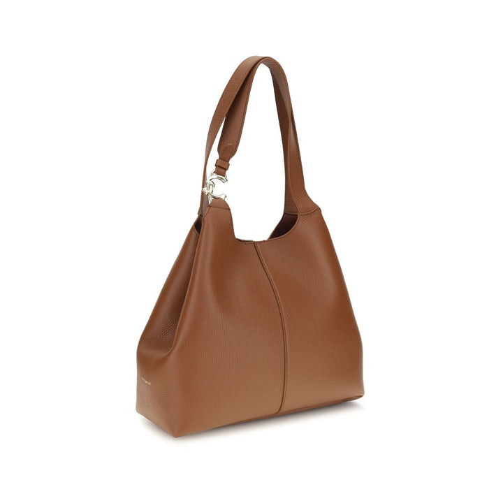 Coccinelle Brown Calf Leather Bos Taurus Shoulder Bag