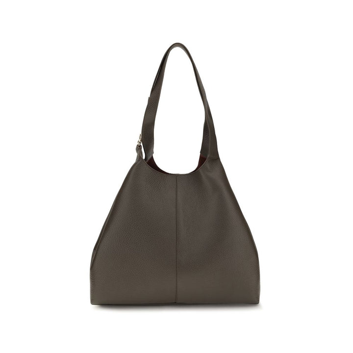 Coccinelle Brown Calf Leather Bos Taurus Shoulder Bag