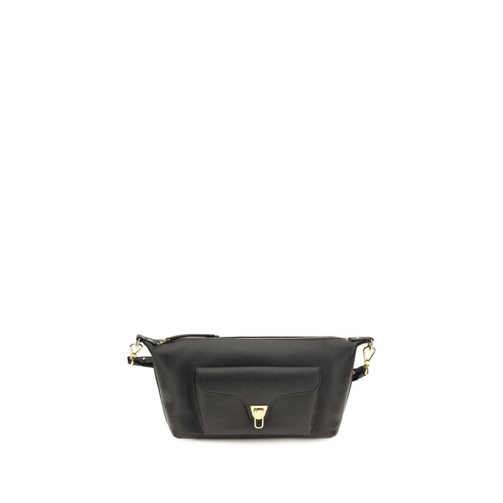 Coccinelle Black Calf Leather Bos Taurus Shoulder Bag
