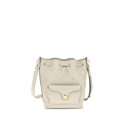 Coccinelle Green Calf Leather Bos Taurus Backet Bag