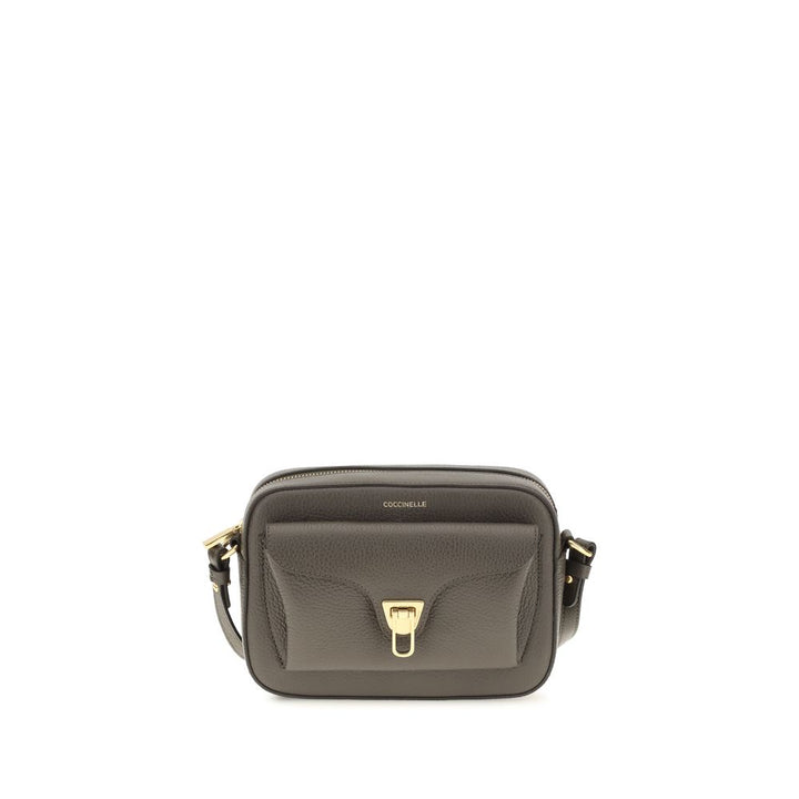 Coccinelle Brown Calf Leather Bos Taurus Shoulder Bag