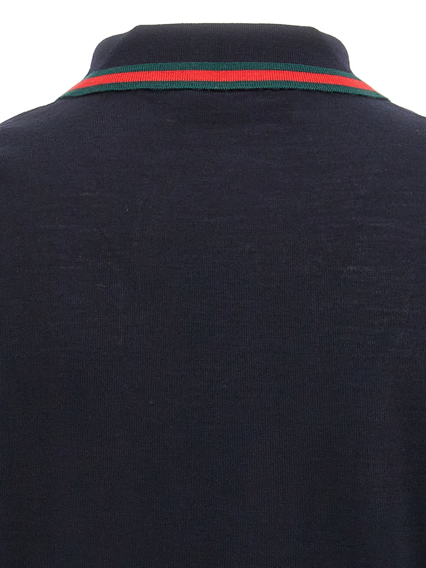 Gucci Blue Wool Polo Shirt