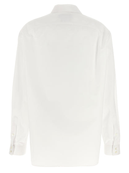 Gucci White Cotton Blouse