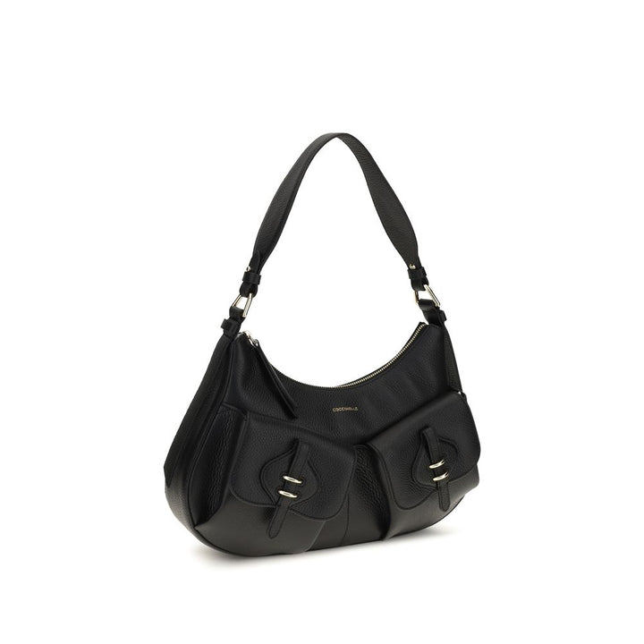 Coccinelle Black Calf Leather Bos Taurus Shoulder Bag