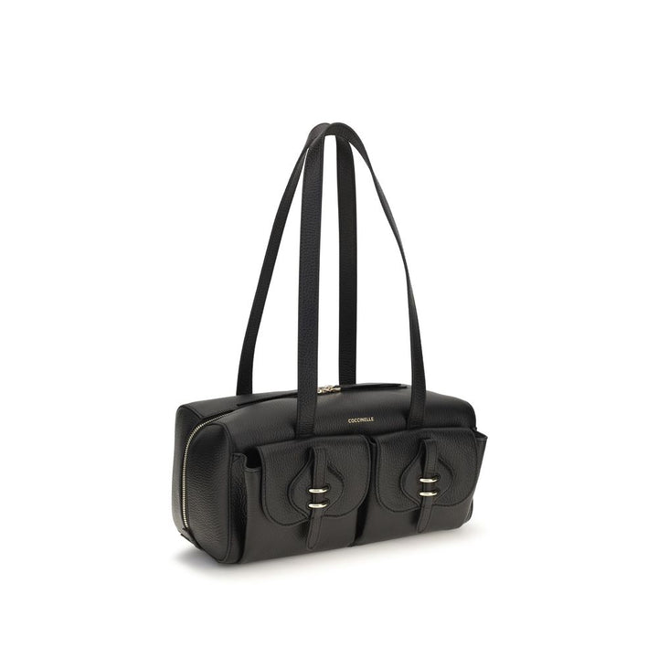 Coccinelle Black Calf Leather Bos Taurus Shoulder Bag