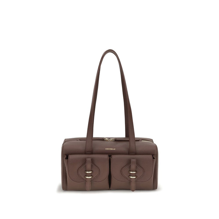 Coccinelle Brown Calf Leather Bos Taurus Shoulder Bag