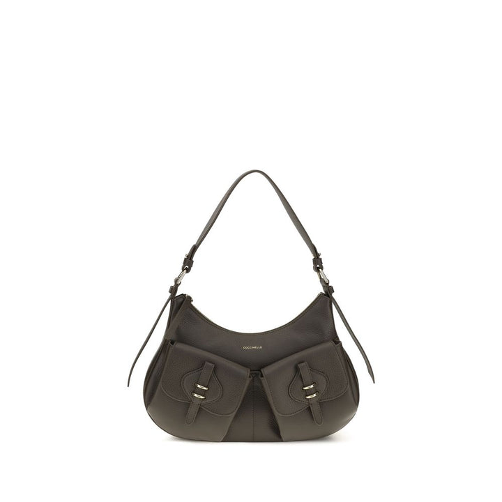 Coccinelle Brown Calf Leather Bos Taurus Shoulder Bag