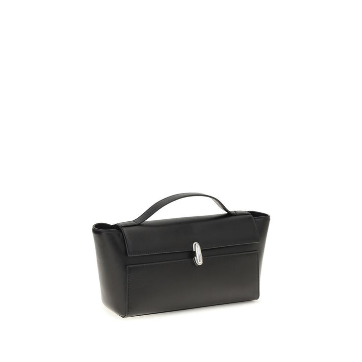 Savette Black Calf Leather Bos Taurus Clutch Bag